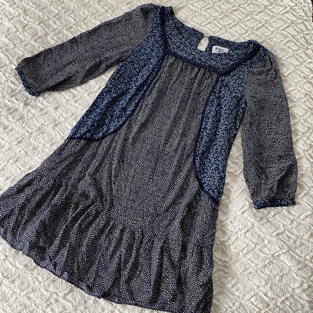 Holding‎ Horses Bue Boho Anthro Prairie Tunic Short Dress Sz 6